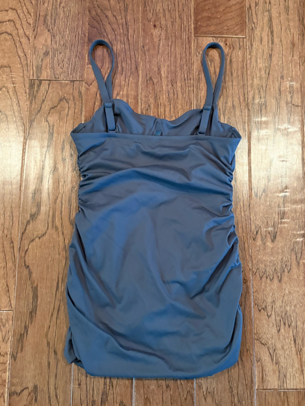 SKIMS Sculpting Swim Ruched One Piece Gunmetal Size Large - Picture 6 of 7